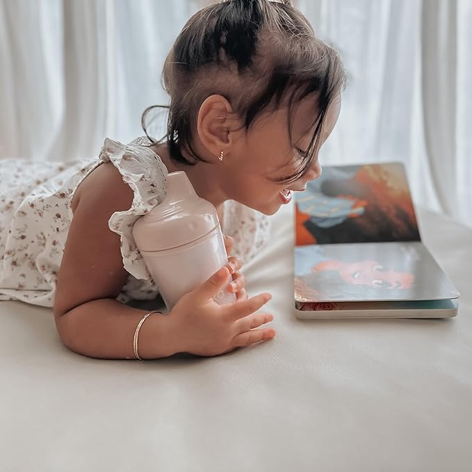 nouka Insulated Non-Spill Sippy Cup | Leak Proof and Easy Grip | Keeps Drinks Hot or Cold | Fern