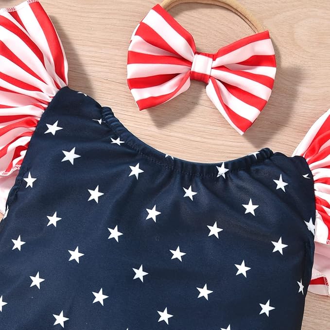 Toddler Girl Baby Ruffles Mermaid Fish Scale Swimsuit One Piece Swimwear Bathing Sunsuit