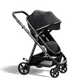 Mompush Baby Stroller, Convertible 2-in-1 with Bassinet Option, Infant Car Seat Compatible, Includes Adapter - Sturdy Full-Size Infant Stroller for Family Adventures