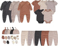 Newborn Layette Gift Set 27-Piece Baby Girl Clothes Bodysuits, Pants Essentials and Accessories 0-12Months