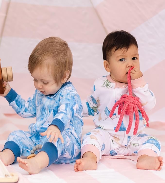 Burt's Bees Baby baby-girls Sleepers, 100% Organic Cotton, One-piece Zip Up Footless Jumpsuit, Snug Fit Pajamas