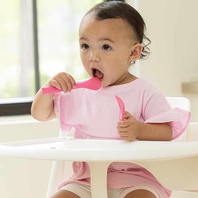 Bella Tunno Silicone Suction Bowl & Spoons for Toddlers & Babies, Food Grade BPA Free Silicone, Non Slip Base, Microwave & Dishwasher Safe, Ideal Baby-Led Weaning Bowl, Miss Mess/Love First Bite