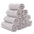 MUKIN Baby Washcloths - Natural Cotton Baby Wipes - Soft Newborn Face Towel for Sensitive Skin - 10 Pack, 12x12 inches