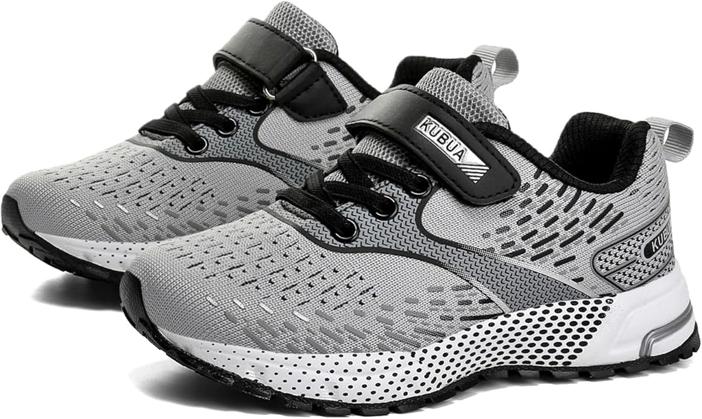 KUBUA Kids Sneakers for Boys Girls Running Tennis Shoes Lightweight Breathable Sport Athletic