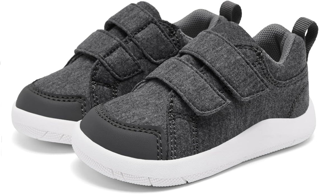 MORENDL Wide Toe Box Shoes Toddler Barefoot Shoes Baby Walking Shoe Boy Girl Non-Slip Zero Drop Minimalist Sneakers Comfort Tennis Outdoor Activities