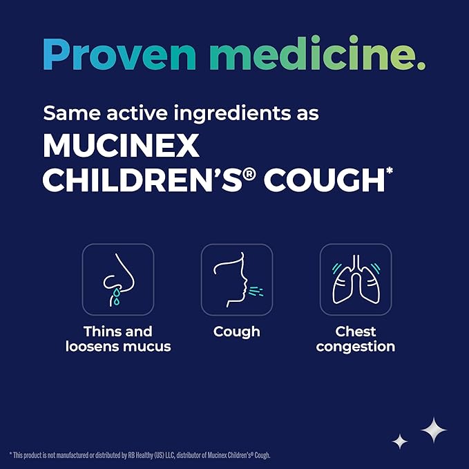 KinderMed Kids' Daytime Cough & Congestion Medicine, for Ages 4-11 Years, No Dyes, No Artificial Flavors, No Artificial Sweeteners, Vegan, Non-GMO, Gluten Free, Organic Berry Flavor (4 Fl Oz)