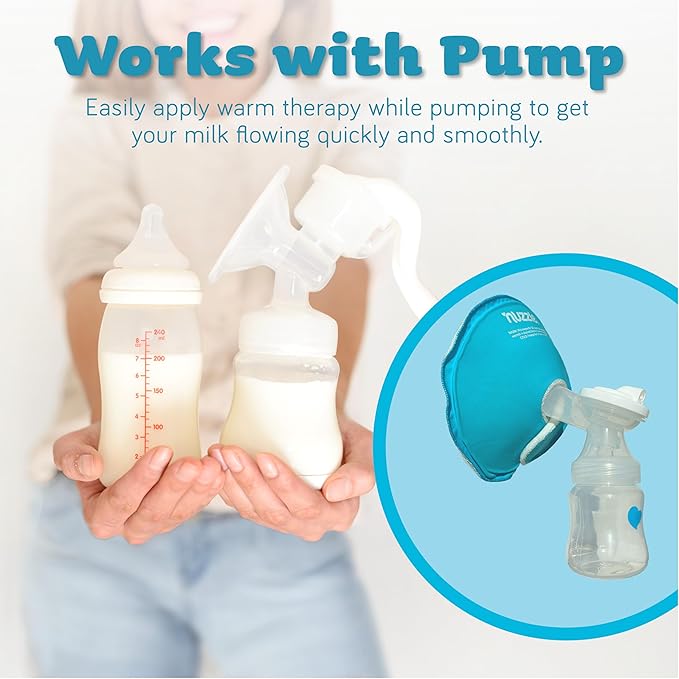 Breast Ice Packs for Breastfeeding and Engorgement Relief - Hot and Cold Breast Therapy Packs - Soft, Dual-Sided & Reusable - 2 Pack