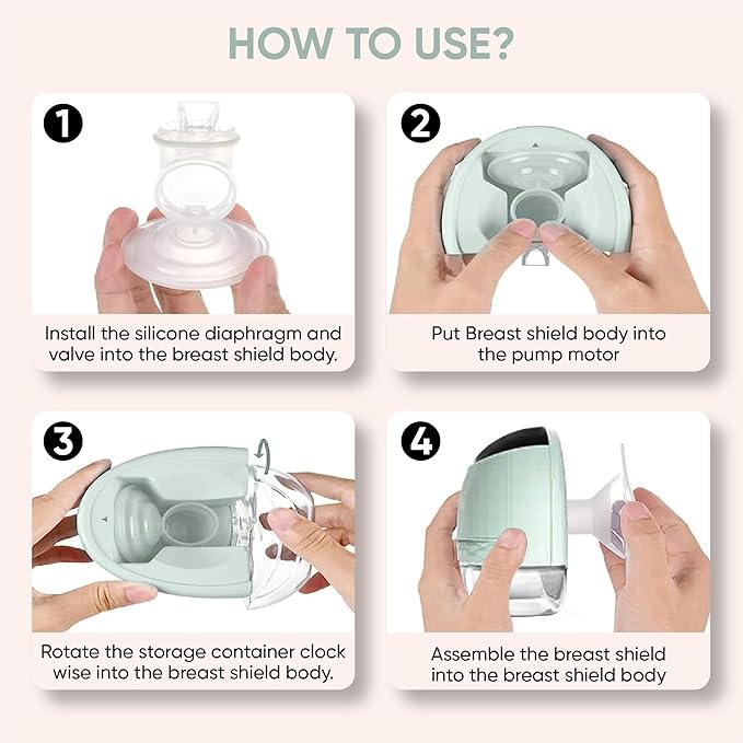 Zomee Fit Wearable Breast Pump, Hands Free, Portable,Discrete Electric Double Breast Pump - Holds 5 oz - Wireless 2+ Hours Battery Leak Proof Anti Backflow -Fanny Pack with Diaper Chaning Pad (Tan)