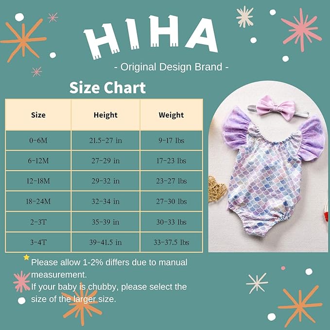 Toddler Girl Baby Ruffles Mermaid Fish Scale Swimsuit One Piece Swimwear Bathing Sunsuit