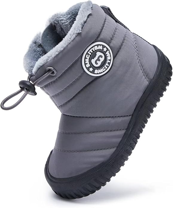 BMCiTYBM Toddler Baby Snow Boots Winter Shoes Boys Girls Cold Weather Baby Faux Fur Shoes