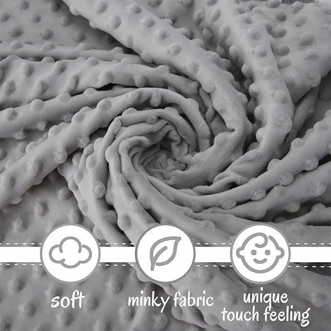 Pro Goleem Elephant Security Blanket, Soft Lovey Unisex Lovie Baby Gifts for Boys and Girls Snuggle Toy Stuffed Animal Newborn Essentials and Items Grey 16 Inch
