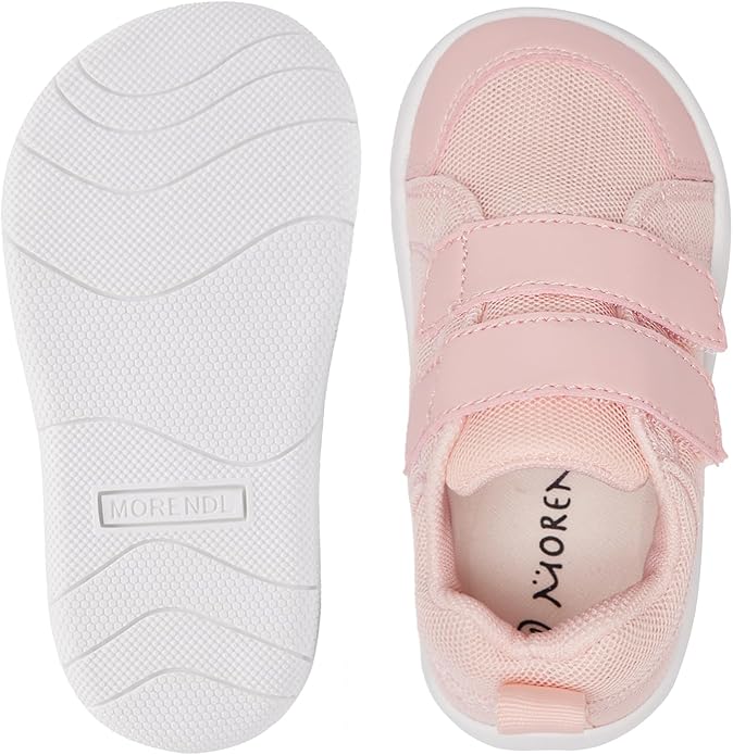 MORENDL Wide Toe Box Shoes Toddler Barefoot Shoes Baby Walking Shoe Boy Girl Non-Slip Zero Drop Minimalist Sneakers Comfort Tennis Outdoor Activities