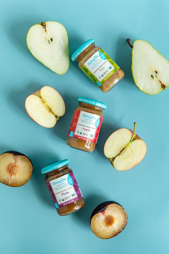 Babylife Organics Stage 1 – Heavy Metal Safe, Organic Baby Food - Pear, 3.2 Ounce Jar (12 Pack)