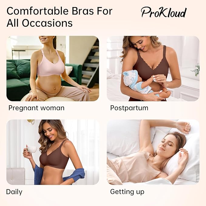 Nursing Bras for Breastfeeding Seamless Supportive Maternity Bras Women Comfort Pregnancy Sleep Bralette