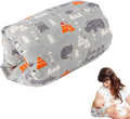 Cozy Cradle Pillow, Baby Feeding Arm Pillow,Soft Cotton Bottle Nursing Arm Pillows for Newborn,Breastfeeding Pillows for More Support for Mom and Baby,Ergonomic Nursing Essentials (Gray)