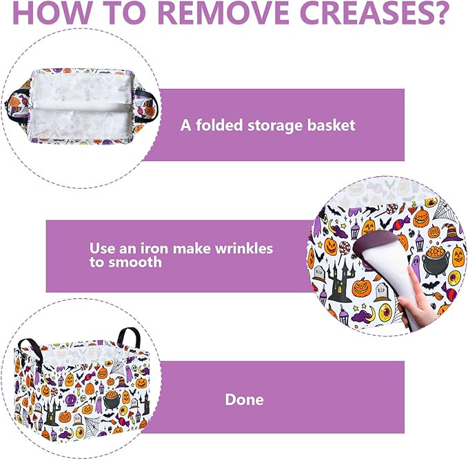 Ghost Happy Halloween Kids Gift Shelf Storage Basket Organizer Box Clothes Laundry Hamper Toys Nursery Basket Baby Laundry Basket with Handles