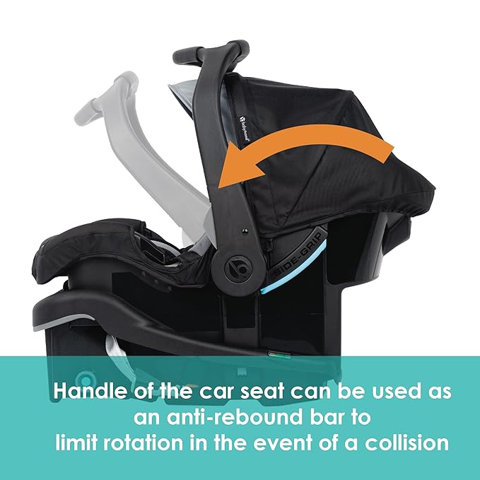 Baby Trend Tango PRO Travel System with Secure-Lift Infant Car Seat, Dash Black