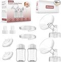 Pump Parts Compatible with Spectra S1/S2/9Plus Breastpump, Full Set Replacement Parts for Spectra Include 24mm Flange,Duckbill Valve,Backflow Protector,Tube,Bottle, Not Original Spectra S2 Accessories