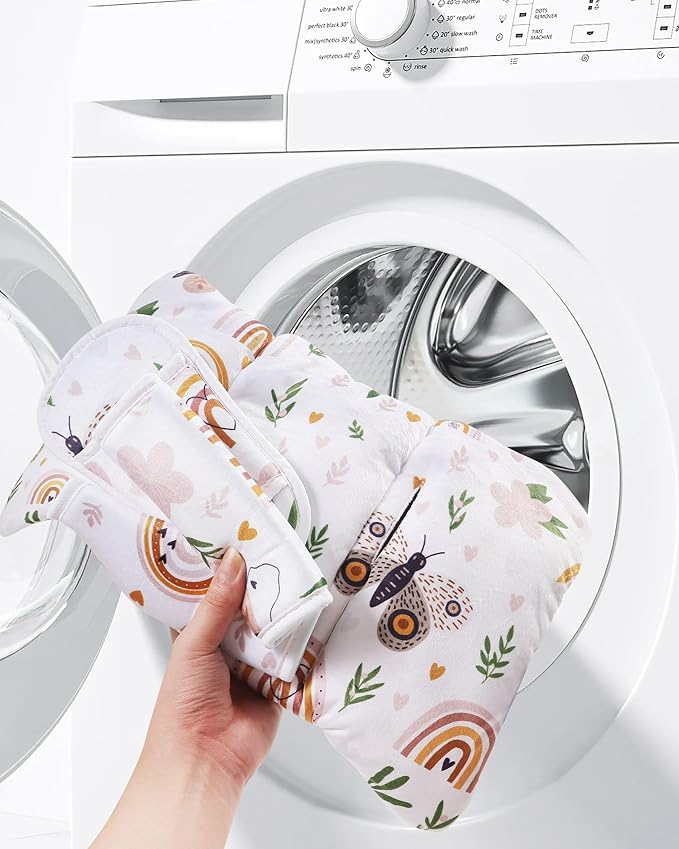 Infant Insert, Enlarged Head Support for Baby, Reversible Newborn Insert with 3 Strap Covers, 2-in-1 Baby Cushion for Stroller, Swing, Bouncer, Rocker - Brown Rainbow