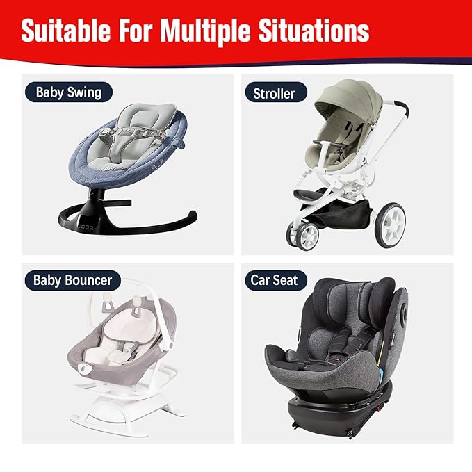 KAKIBLIN Baby Travel Pillow for Head and Neck, Upgraded Head Support Pillow, Baby Neck Pillows for Car Seat,Pushchair,Travel,(Cross)