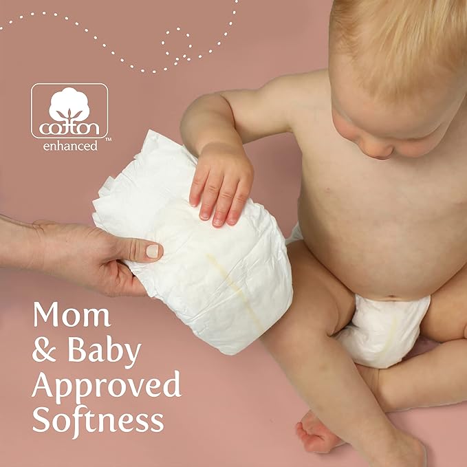 Earth & Eden Sensitive | Eco-Conscious & Hypoallergenic Diapers | Size 2 | 204 Count