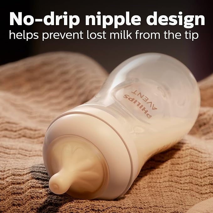 Philips AVENT Natural Baby Bottle with Natural Response Nipple, Newborn Baby Gift Set, SCD838/02 (Pack of 2)