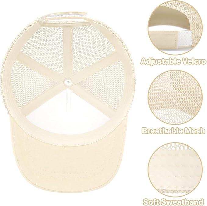 qikqik Baby Baseball Cap Toddler Baseball Hat with Mesh Infant Sun Hat UPF 50+ Baby Ball Cap Toddler Girl Hats Kids Hat Boys
