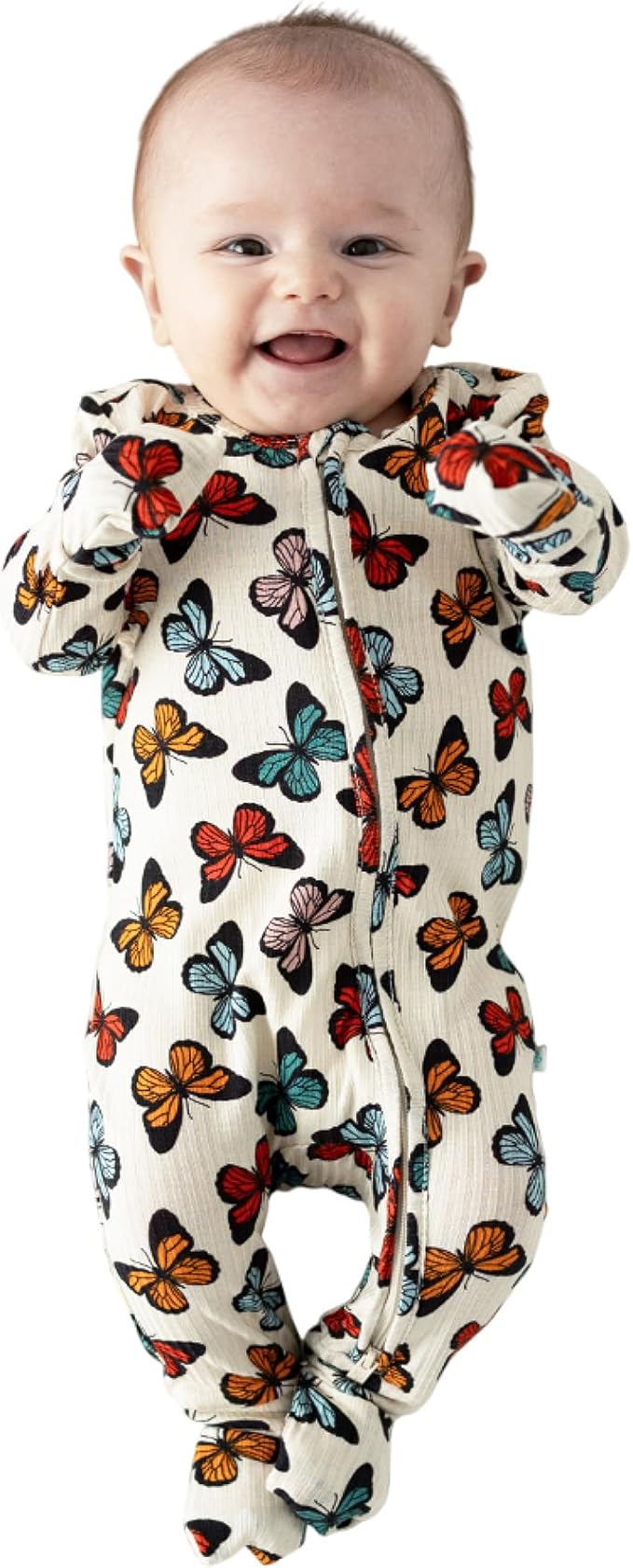 Posh Peanut Convertible Baby Sleepers - Girls Footless Baby Pajamas with 2 Way Zipper for Easy Diaper Changes