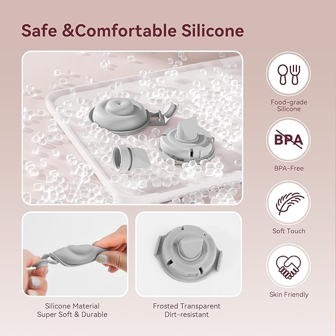 4 Pack M9 Silicone Diaphragms Compatible with Momcozy Mobile Flow, Mom Cozy M9 Replacement Parts