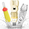 Cup Lid Cleaning Brush, Multifunctional Set with 3 in 1 Lid Cleaner and Two 4 in 1 Cup Lid Cleaning Brushes, Cleaning Brush Tool for Bottles, Straws, Tumblers, Travel Mug Caps, Portable Kit (Yellow)
