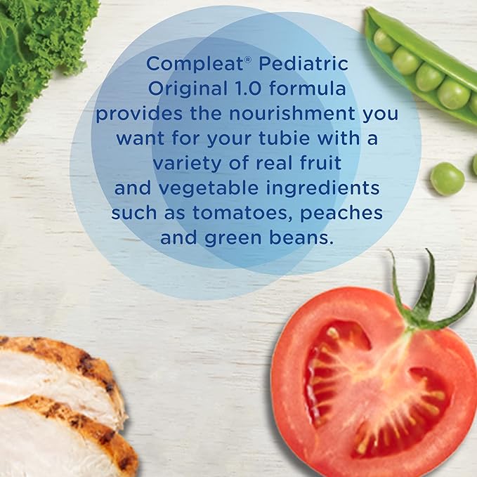 Compleat Pediatric 1.0mL, Nutritionally Complete Tube Feeding Formula, Unflavored, 24 Pack