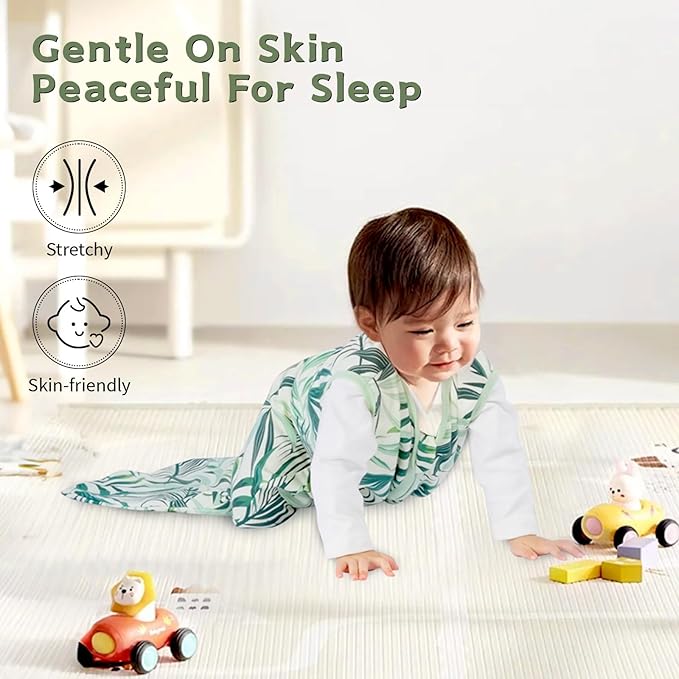 Baby Sleep Sack 12-18 Months Baby Wearable Blanket 100% Cotton TOG 0.5 2-Way Zipper Newborn Sleeping Bag, 3 Pack Comfy Lightweight Sleep Sacks for Babies
