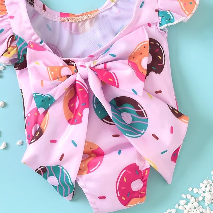 Toddler Girl Baby Ruffles Mermaid Fish Scale Swimsuit One Piece Swimwear Bathing Sunsuit