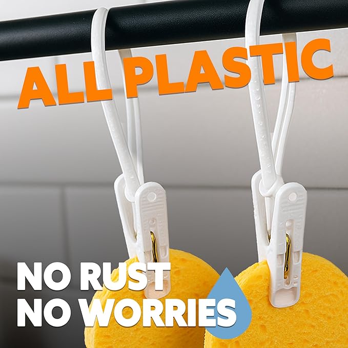 HASHI Baby Clothes & Pants Clips 36 Pack, Non-Slip Hanger Clips with Strong Grip, Space-Saving Organizer for Baby & Toddler Laundry, Closet, Socks, Stroller, Travel & Drying Rack