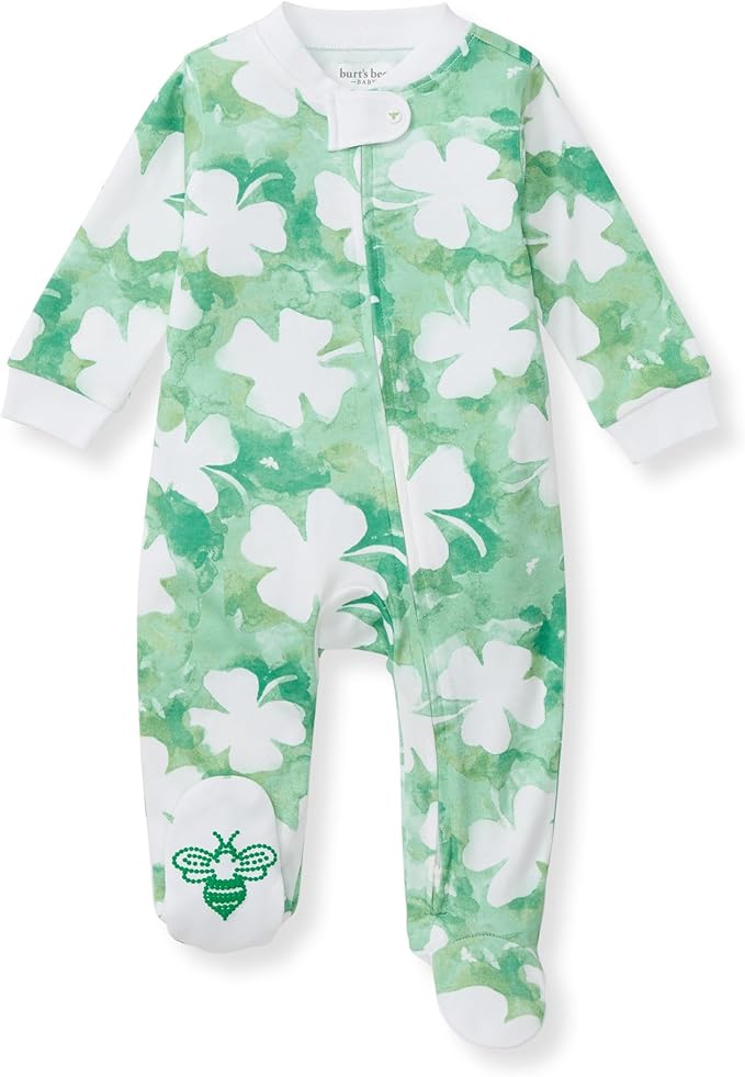 Burt’s Bees Baby Boys' One-Piece Sleep and Play 100% Organic Cotton PJs