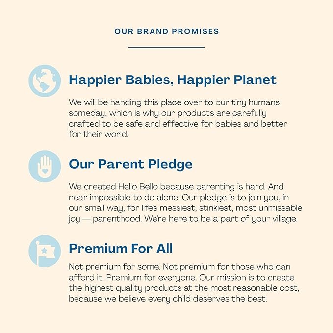 Hello Bello Extra Gentle Unscented Baby Wipes, Plant Based, Made with 99% Water and Aloe for Babies and Kids, 720 Count