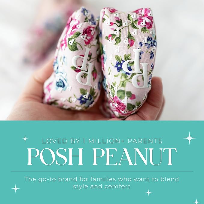 Posh Peanut Convertible Baby Sleepers - Girls Footless Baby Pajamas with 2 Way Zipper for Easy Diaper Changes