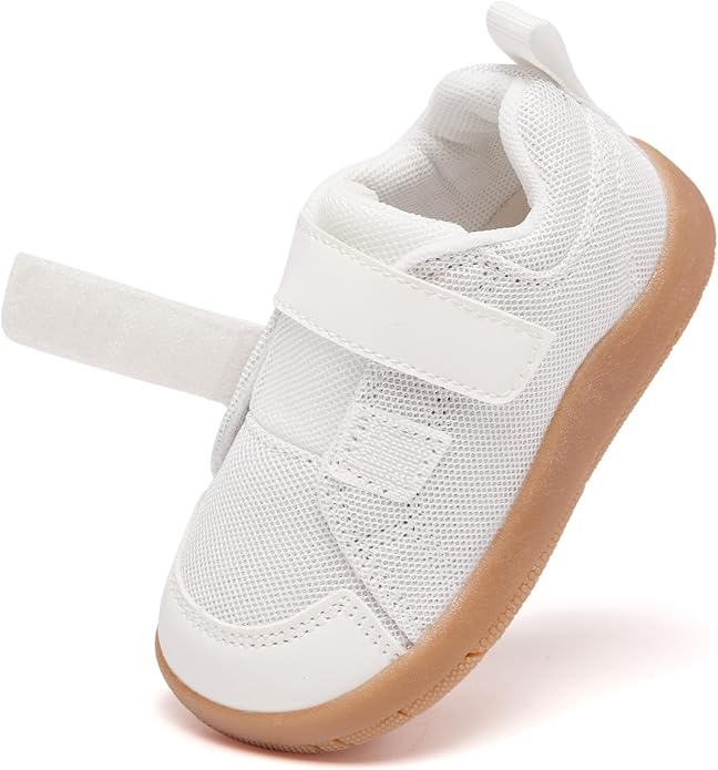 MORENDL Wide Toe Box Shoes Toddler Barefoot Shoes Baby Walking Shoe Boy Girl Non-Slip Zero Drop Minimalist Sneakers Comfort Tennis Outdoor Activities