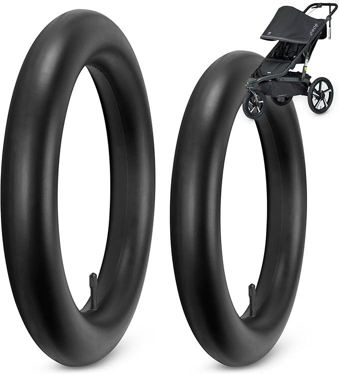 BOB Stroller Front & Rear Tire Tube Replacement [12.5" & 16"] 2-Pack – Inner Tubes for Wayfinder, Alterrain, Revolution Flex/Pro/SE, Strides, Ironman & Duallie Joggers