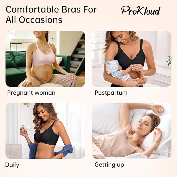 Nursing Bras for Breastfeeding Seamless Supportive Maternity Bras Women Comfort Pregnancy Sleep Bralette