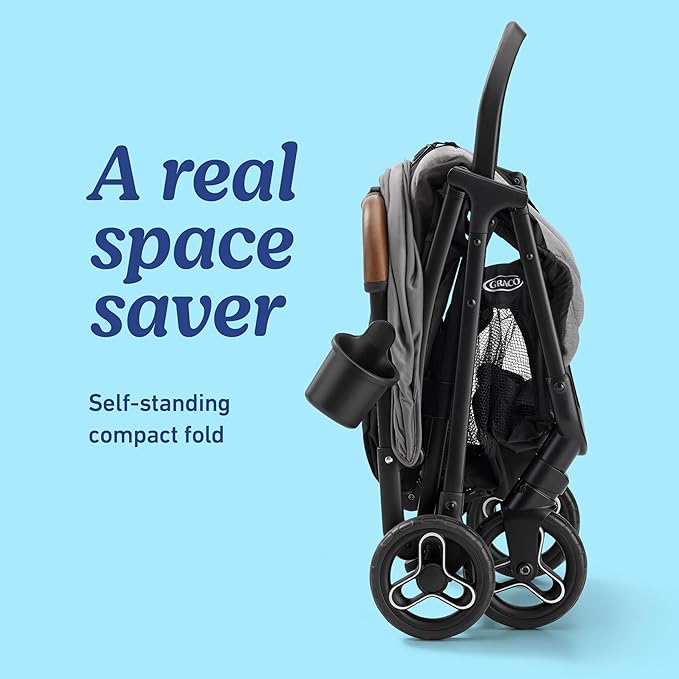 Graco Ready2Jet Travel System – Overhead Friendly Compact Travel Stroller with Automatic Fold and SnugRide Infant Car Seat