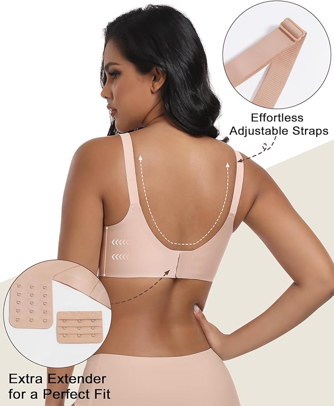 As Fairy Wireless Seamless Pumping Bra Hands Free Nursing Bra Wirefree Comfort Wearable Breast Pump Brass