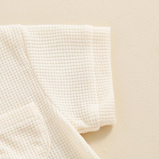 Kuriozud Newborn Infant Unisex Baby Boy Girl Clothes Button Romper Jumpsuit Basic One Piece Outfits