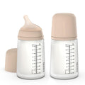 Suavinex Zero Zero Anti Colic Baby Bottle, No 1 Spanish Baby Bottle Brand, Minimizes Bottle Rejection & Nipple Confusion, Perfect for Combo Feeding, 2pk, 9oz/270mL, Light Tone, Medium Flow Nipple