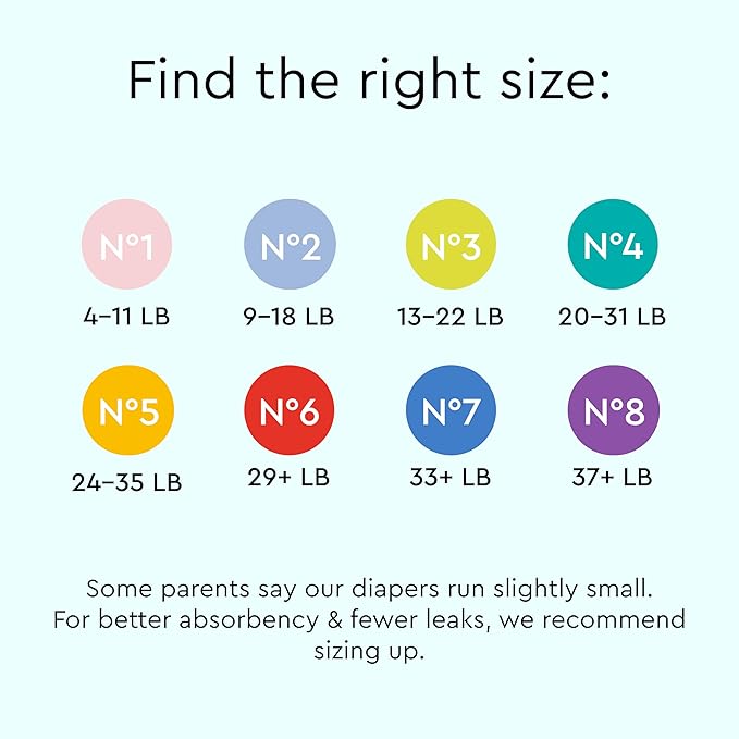 LILLYDOO Baby Diapers - Size 8 (37+ lbs), Monthly Supply (90 Count), Leak Protection, Skin-Friendly, Ultrasoft, Perfume- & Chlorine-Free, Hypoallergenic, Dermatologist Tested, Oeko-TEX®