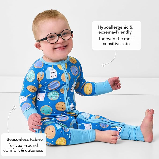 Little Sleepies Pajamas for Baby Boys & Girls, Viscose from Bamboo Baby Pajamas, Preemie & Newborn Sleepers, 2-Way Zipper PJs