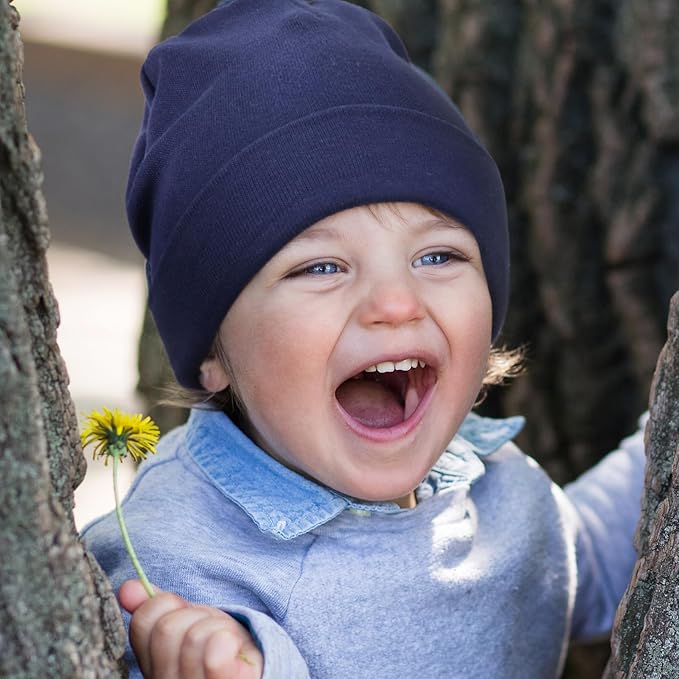 DRESHOW BQUBO 6 Pack Baby Hats for Boys Girls Unisex Baby Hat Soft Knit Cap Nursery Beanie for Newborn Infant Toddler Kid