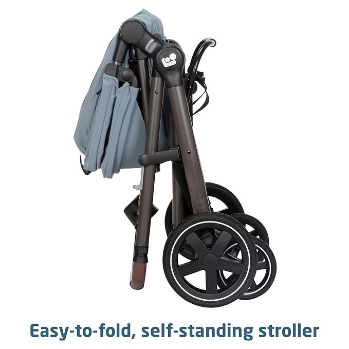 Maxi-Cosi Zelia™ Luxe 5-in-1 Modular - Baby Travel System Car Seat and Stroller, Infant Car Seat and Stroller Combo, Baby Car Seat and Stroller Combo in New Hope Grey