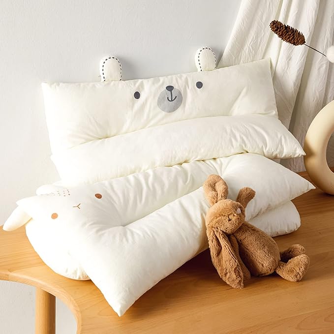 Choc chick Pillow, 20X12inches Machine Washable Soft Hypoallergenic Pillows (Bear, 1 Count (Pack of 1))