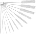 Straw Cleaner Brush Set, 12-Piece 11.8 Inch Long Botthle Cleaning Brush, Nylon Tube Brush Kit for Straws on Tumbler, Water Bottle, Sippy Cup and Pipes, Tubes or Tea Pot Spout
